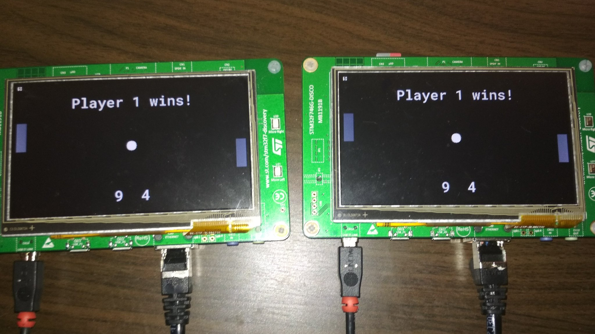 Pong on Microcontroller with Rust